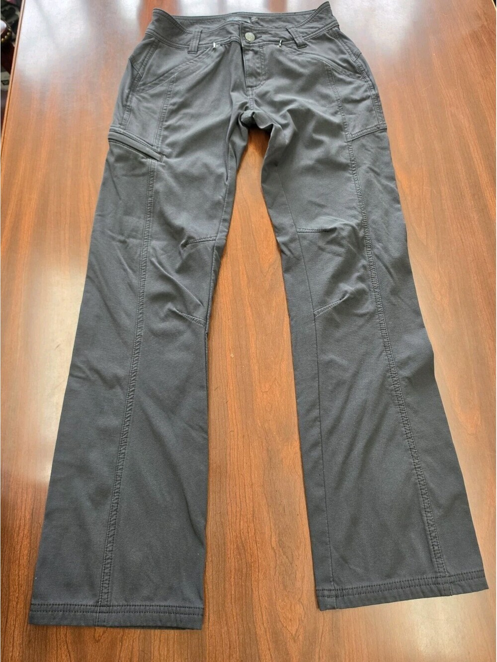 prAna Halle Pants Womens 0 Black Stretch Straight Outdoor Hiking Travel Normcore - Picture 1 of 7
